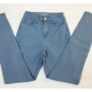 No Bounderies Womens Jeans size 1 High Rise Skinny size 1 light blue mom jeans